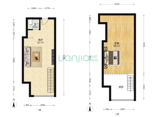 伯马都 1室1厅1卫 50平方