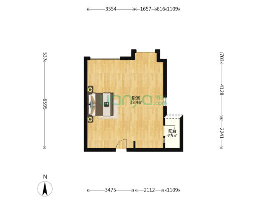 鸿翔芮丽 1室0厅0卫 60平方