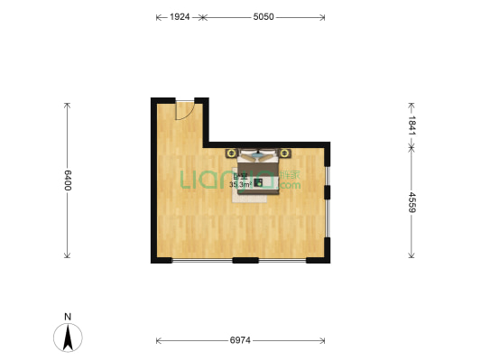 恒丰时代 1室0厅0卫 59平方