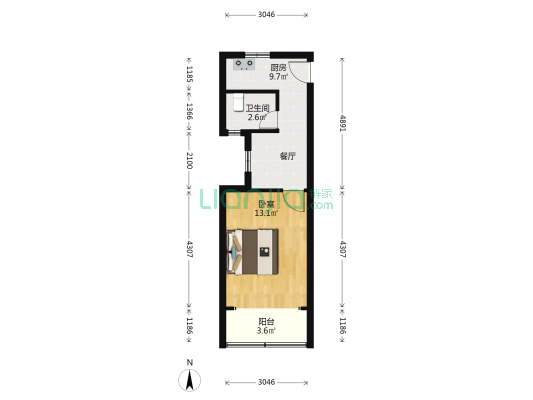延平路237弄 1室0厅1卫 36平方