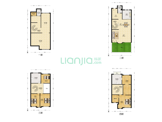 金球怡云花园 3室2厅4卫 320平方