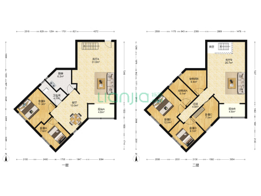 金丽豪苑 5室3厅1卫 213平方