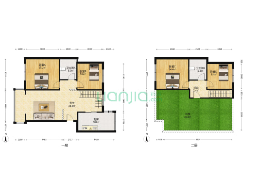 柳南一路118号 4室1厅2卫 139平方