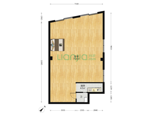 永兴新村 1室0厅1卫 90平方