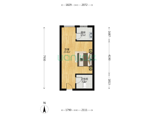 7涿州主干道 70年产权电梯房-户型图