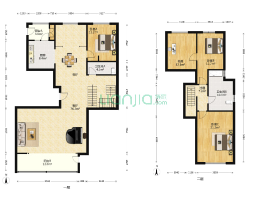 和众曲江城阅 4室1厅2卫 177平方
