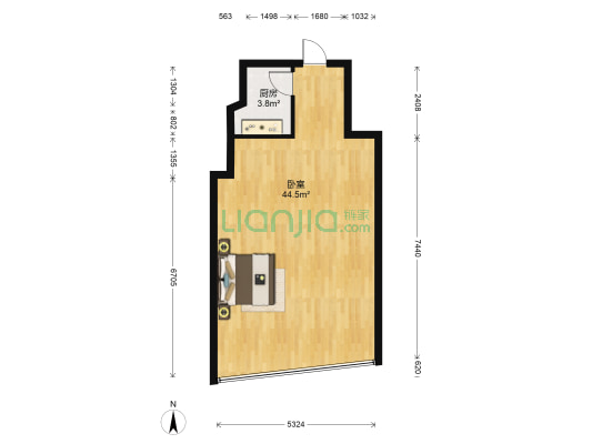 世贸广场 1室0厅0卫 51平方