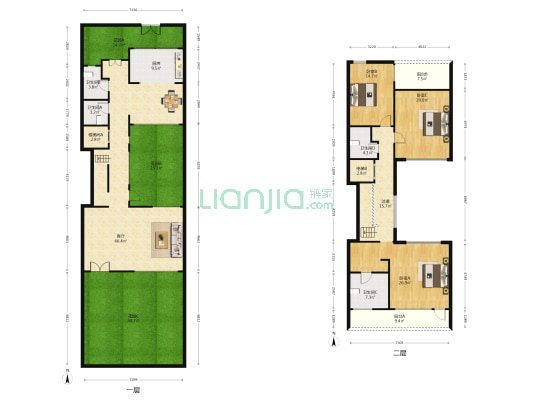 合润御府 3室1厅4卫 394平方