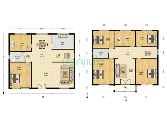 凤凰苑别墅区 7室3厅2卫 282平方
