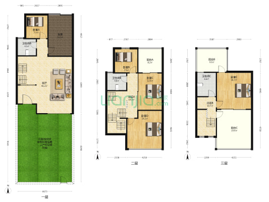 泰盛绿岛 5室1厅3卫 201平方