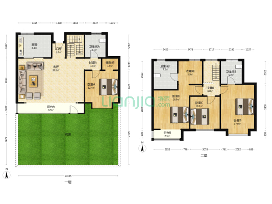 格调石溪 4室1厅3卫 177平方