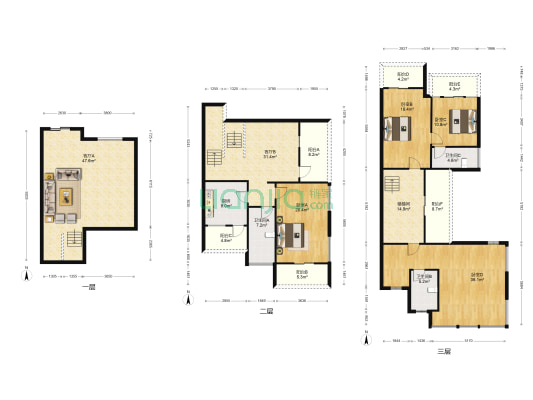 新世纪领居B区 4室2厅3卫 434平方