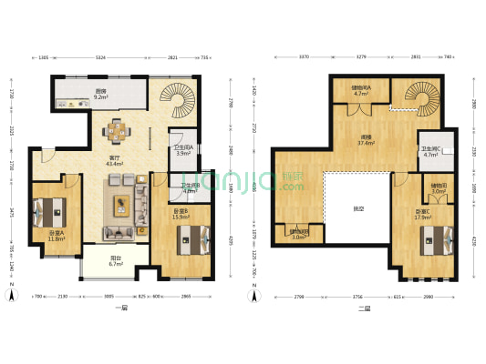 香溢璟庭 3室1厅3卫 108平方