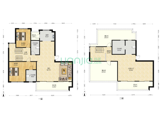 隆腾凌云府 2室2厅3卫 230平方
