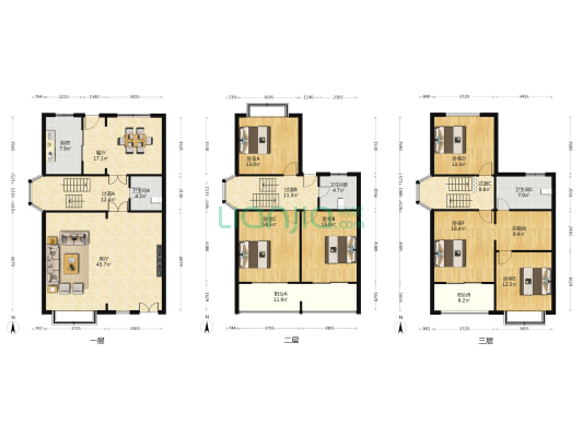 金都雅苑(别墅) 6室2厅3卫 251平方