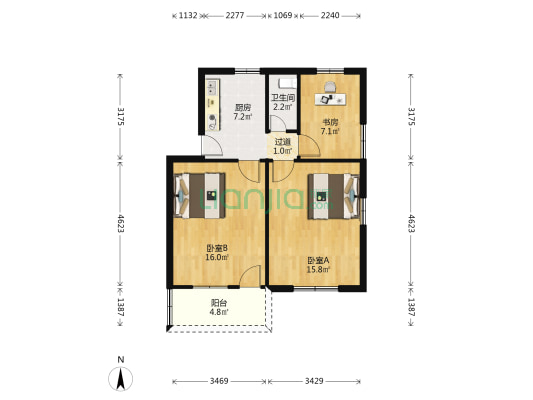 环城西路147号 3室0厅1卫 65平方