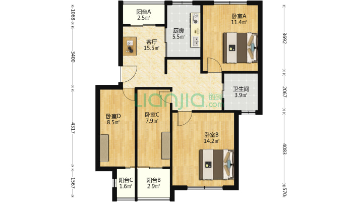 景江苑E区二手房实景图