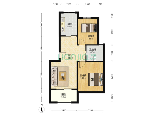 康敏苑一期 2室1厅1卫 74平方