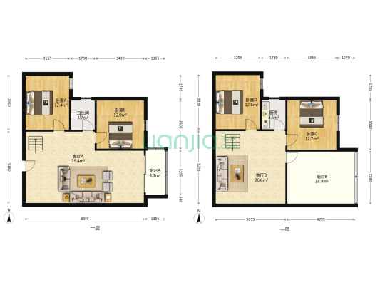 云峰雅苑 4室2厅1卫 89平方