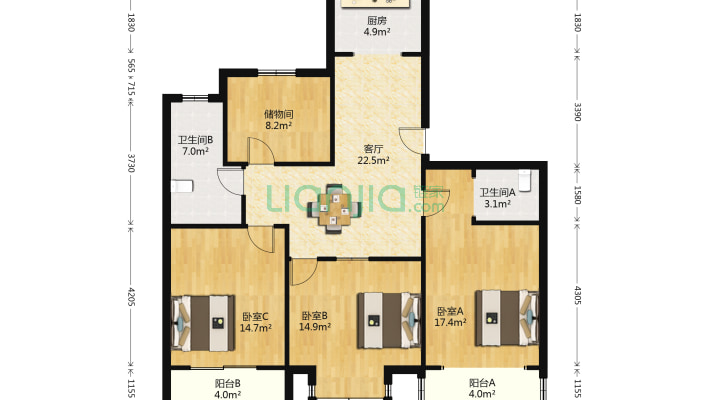 富安花园A区二手房实景图