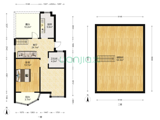 襄城明珠姑孰茗居 1室1厅1卫 118平方