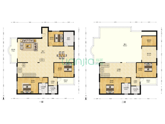 宏远巷24号 5室1厅4卫 293平方