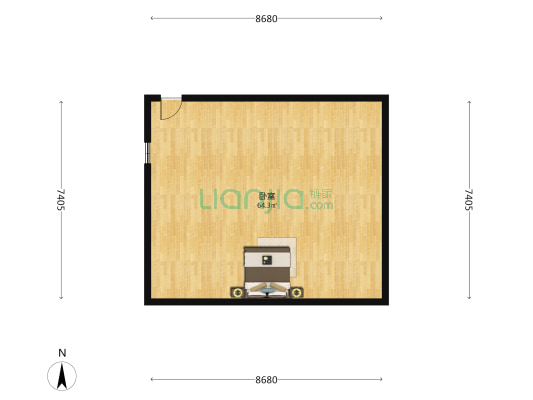合群二马路 1室0厅0卫 52平方