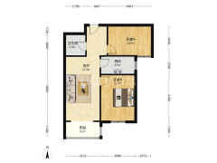 精装修，拎包入住，格局方正，楼层好，采光充足-涿州鹏渤印象城牛津花园户型图