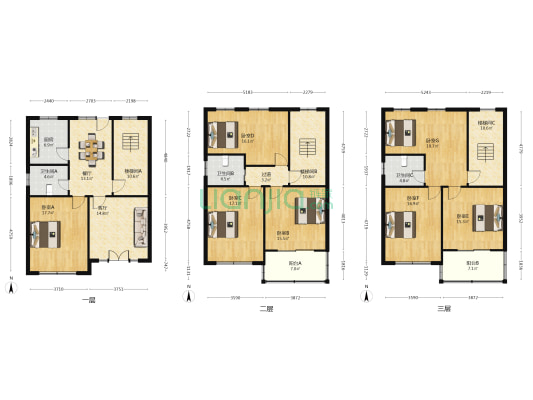 英雄村 7室2厅3卫 164平方
