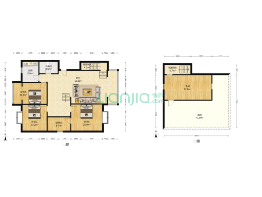 东泰新居 4室1厅1卫 173平方