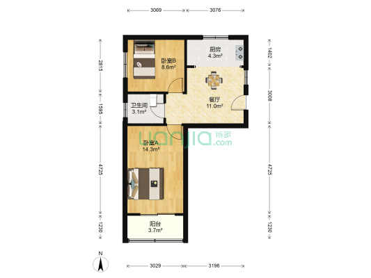 茅台雅苑 2室1厅1卫 71平方