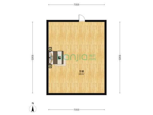 潘墩新城一区 1室0厅0卫 61平方