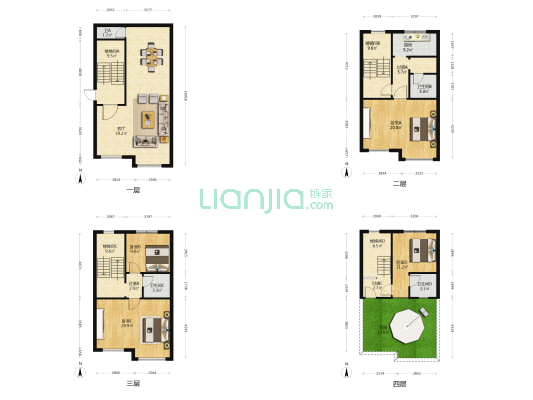 金凯苑小区 4室1厅4卫 250平方