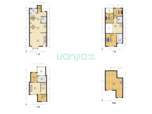 首创溪堤郡雅园 4室4厅4卫 226平方