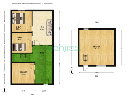 五金厂家属院 2室1厅0卫 58平方