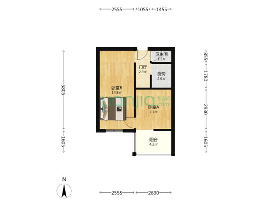 郝庄巷31号院 2室0厅1卫 40平方