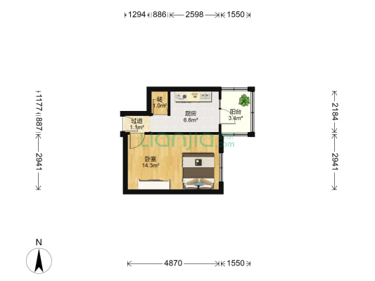 安德街 1室0厅0卫 32平方