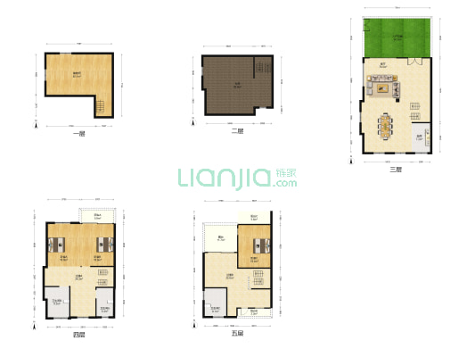 中央花园 3室1厅3卫 253平方