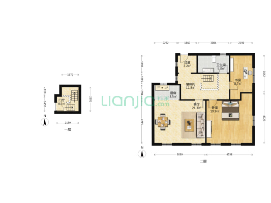 太阳公寓(静安) 2室1厅1卫 102平方