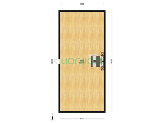 世茂国风长安 1室0厅0卫 166平方