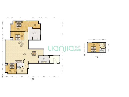 中海天钻 4室1厅3卫 238平方