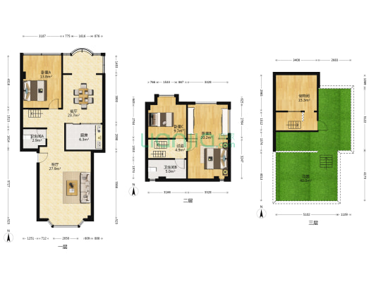 南河人家 3室2厅2卫 142平方