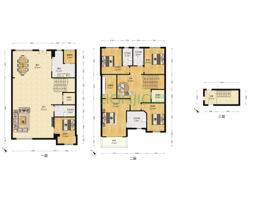 招商华侨城曦城六期 6室2厅4卫 236平方