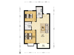 此房南北通透，中高楼层，采光好中高楼层，采光好-涿州香邑溪谷悦都小区户型图