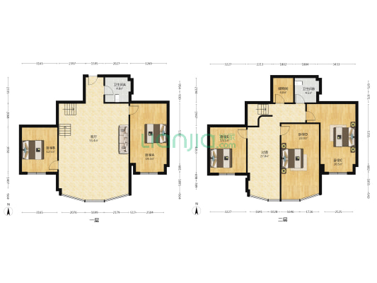 华龙福邸 5室1厅2卫 227平方