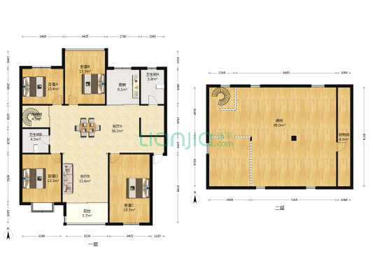 河北街238号小区 4室2厅2卫 168平方
