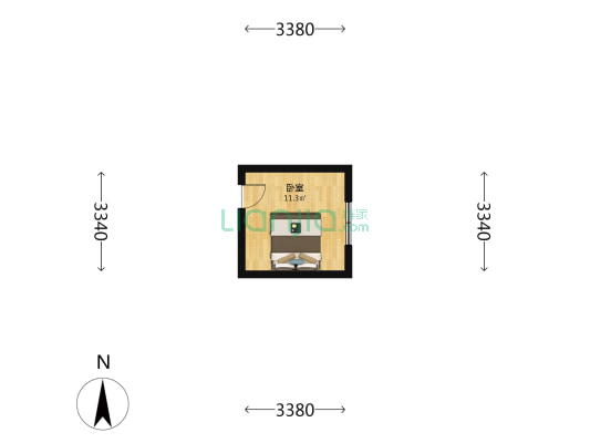 文峰办二里井东队 1室0厅0卫 17平方