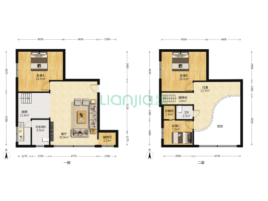 官井路15号 3室1厅2卫 134平方