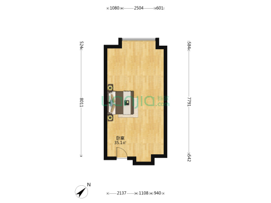 万贯金府星座 1室0厅0卫 51平方