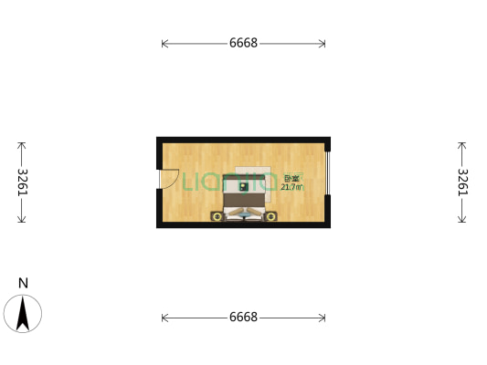 和平区解放北路99号 1室0厅0卫 30平方